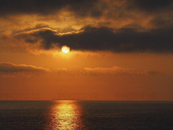 Sunset over the sea