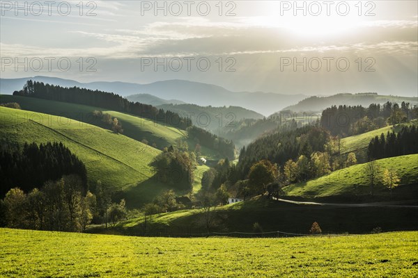 View of hilly landscape