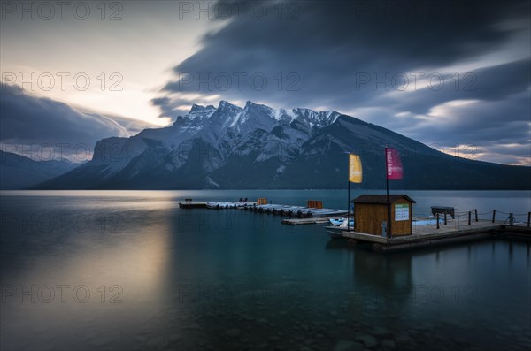 Boathouse on Lake Minnewanka