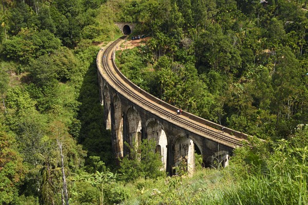 Nine Arches Bridge in the highlands near Ella