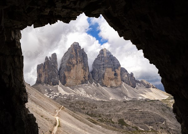 North walls of the Three Peaks of Lavaredo