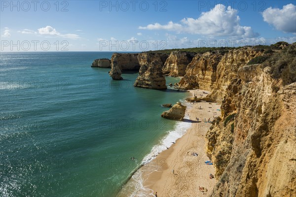 Beach and coloured rocks