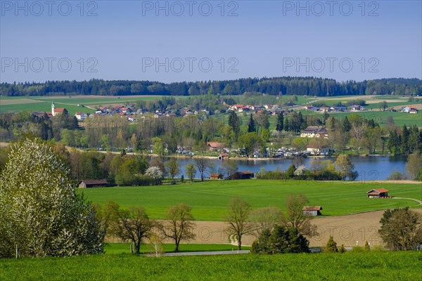 View from the Muhlberg on Gaden and lake Waginger See
