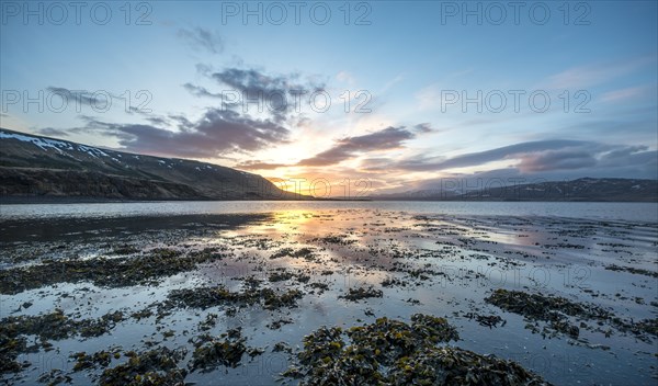 Sunset at Hvalfjorour