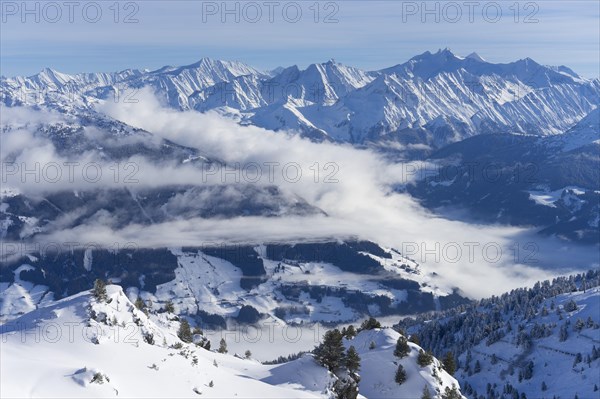 Zillertal Alps in winter