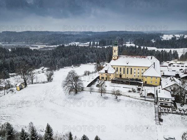 Reutberg Monastery in winter