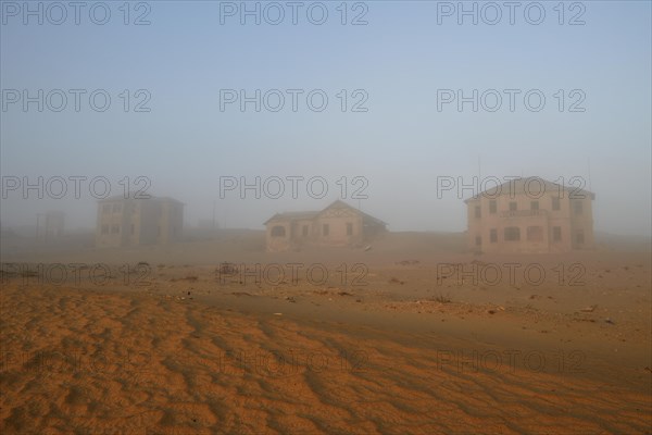 Old houses in the sea mist of the former diamond city