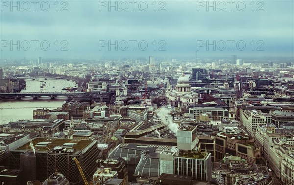 City view with St. Paul's Cathedral and Thames