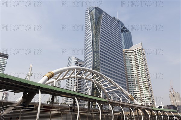 Skyscrapers in the business district Sathon