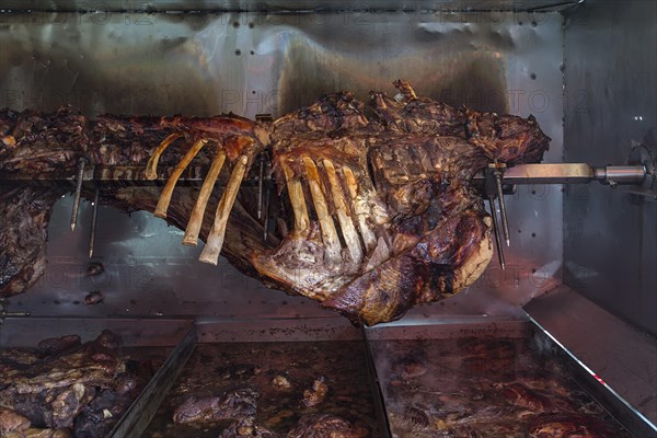 Roasted ox on a skewer
