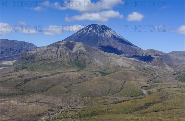 Aerial view of Mount Ngauruhoe