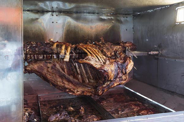Roasted ox on a skewer