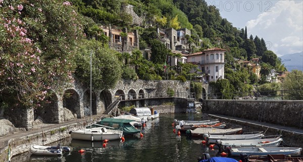 Small marina in Cannero Riviera