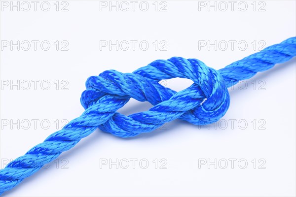 Eighth loop in blue rope