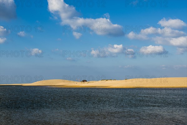 Sand dunes and blue sky