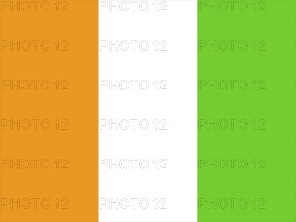 Official national flag of Cote d'Ivoire