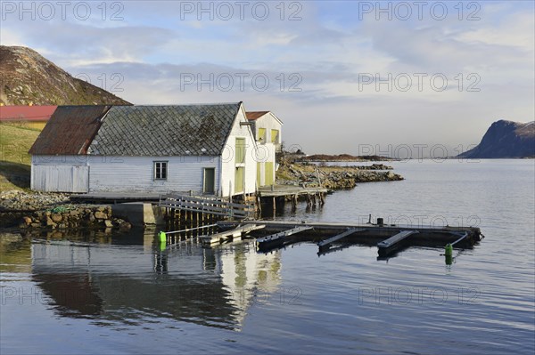 Fishing huts with jetty