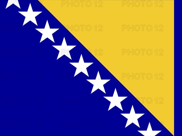 Official national flag of Bosnia and Herzegovina