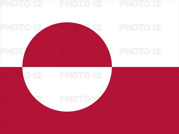Official national flag of Greenland