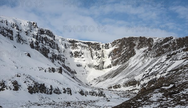 Hengifoss Waterfall