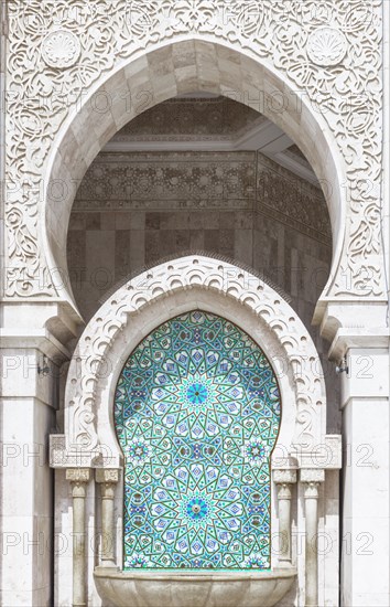 Decorated exterior wall