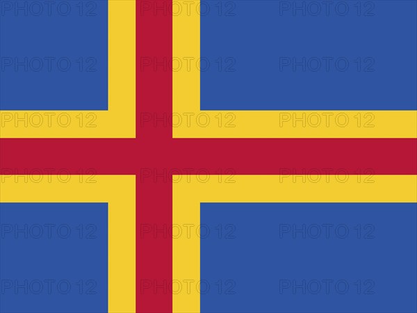 Official national flag of Aland Islands