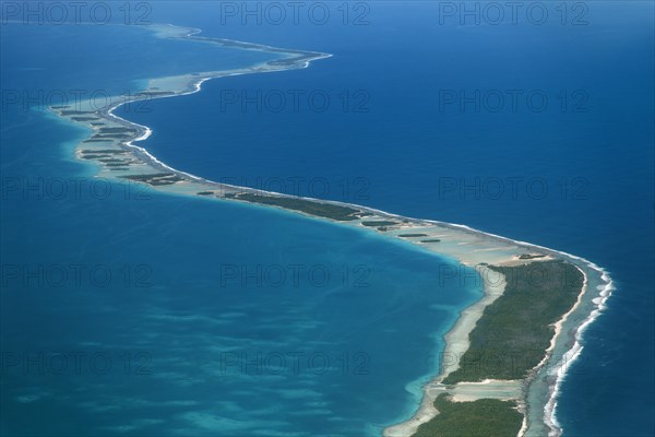Coral reef with clouds
