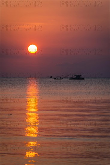 Sunset at sea