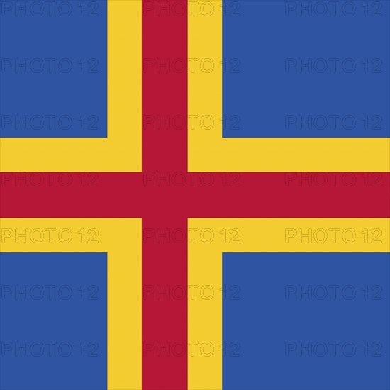Official national flag of Aland Islands