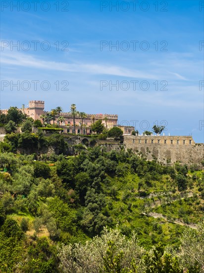 View from Castellammare de Stabia over the Gulf of Naples and Marina di Vico