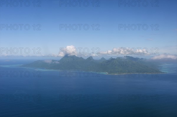 Aerial of the island of Moorea