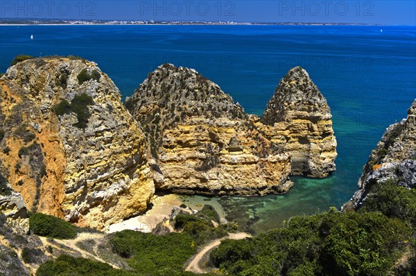 Rock formations at Camilo beach
