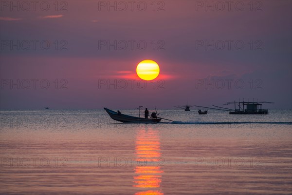 Sunset at sea
