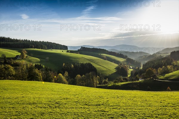View of hilly landscape