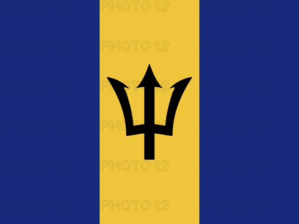 Official national flag of Barbados