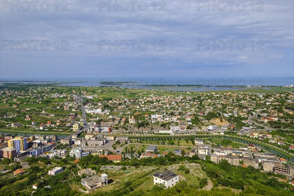 View from castle to Lezha