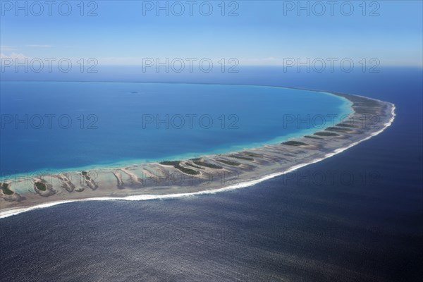 Coral reef with clouds