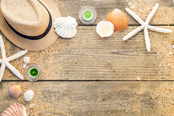 Summer accessories as hat