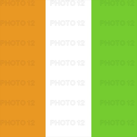 Official national flag of Cote d'Ivoire