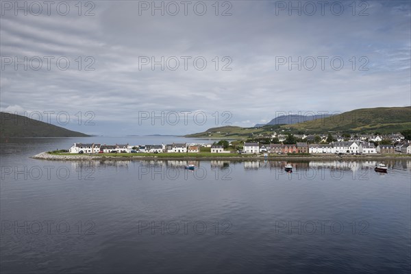 Ullapool port at Loch Broom in the Northwest Highlands