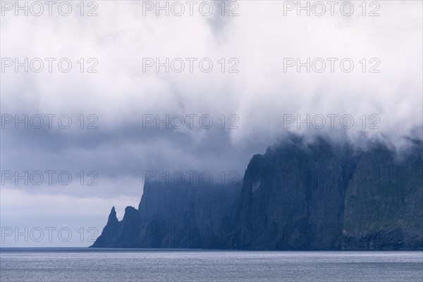 Steep coast near Vestmanna