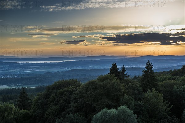 View from Gehrenberg at sunset