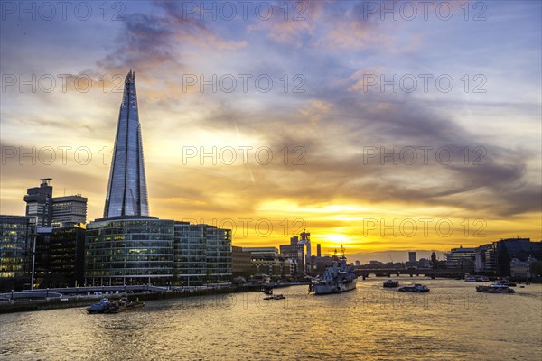 Skyline of the office complex More London Riverside