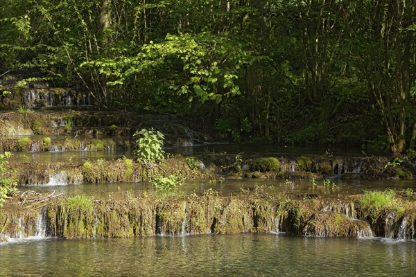 Travertine terraces