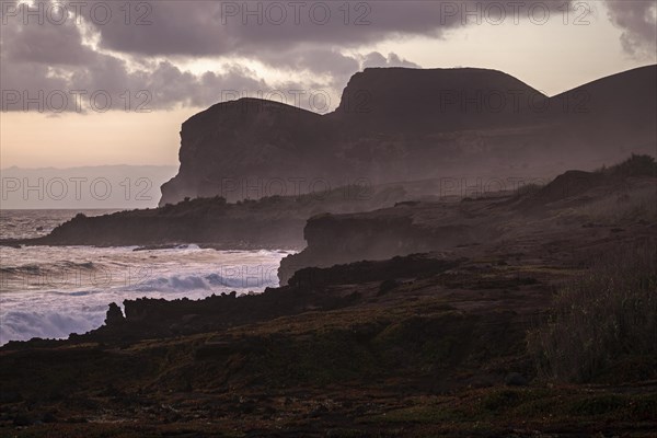 Coast with lava rock