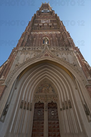 Tower with entrance portal