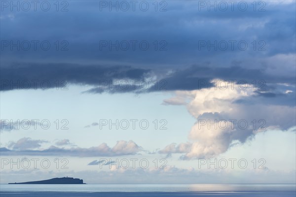 Cloud formation over the North Sea with Copinsay Island