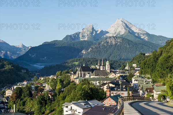 Village view with parish church St. Andreas and collegiate church St. Peter