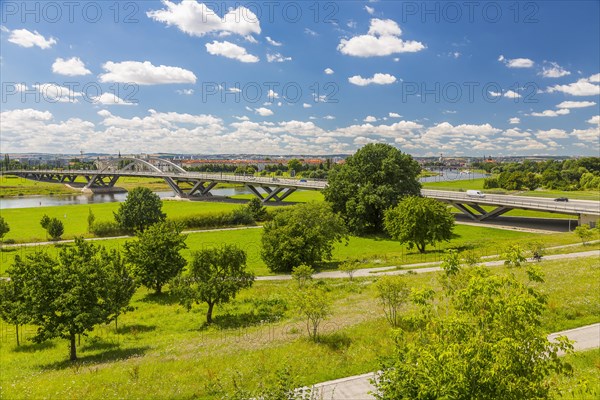 Waldschlosschen Bridge over the river Elbe