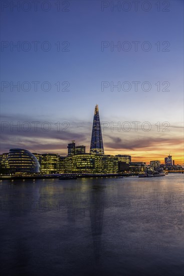 Skyline of the office complex More London Riverside
